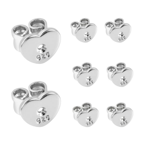 Lancharmed Women's Earrings Stud Earrings Accessories Love Bench Ear Plugs Set Of 4 Silver Plated Earrings For Women