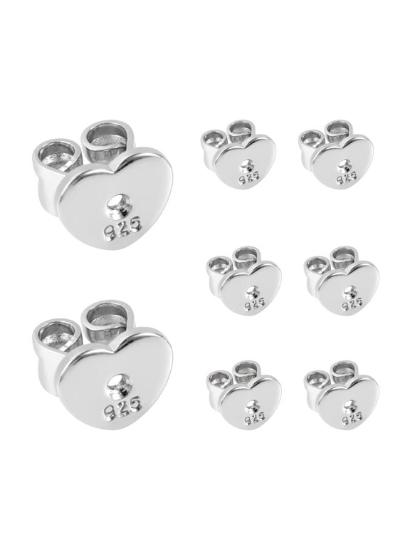 Women's Earrings Stud Earrings Accessories Love Bench Ear Plugs Set Of 4 Silver Plated Earrings For Women