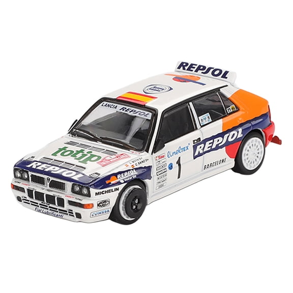 Lancia Delta HF Integrale Evoluzione #1 Carlos Sainz - Luis Moya "Rallye Monte-Carlo" (1993) 1/64 Diecast Model Car by Mini GT