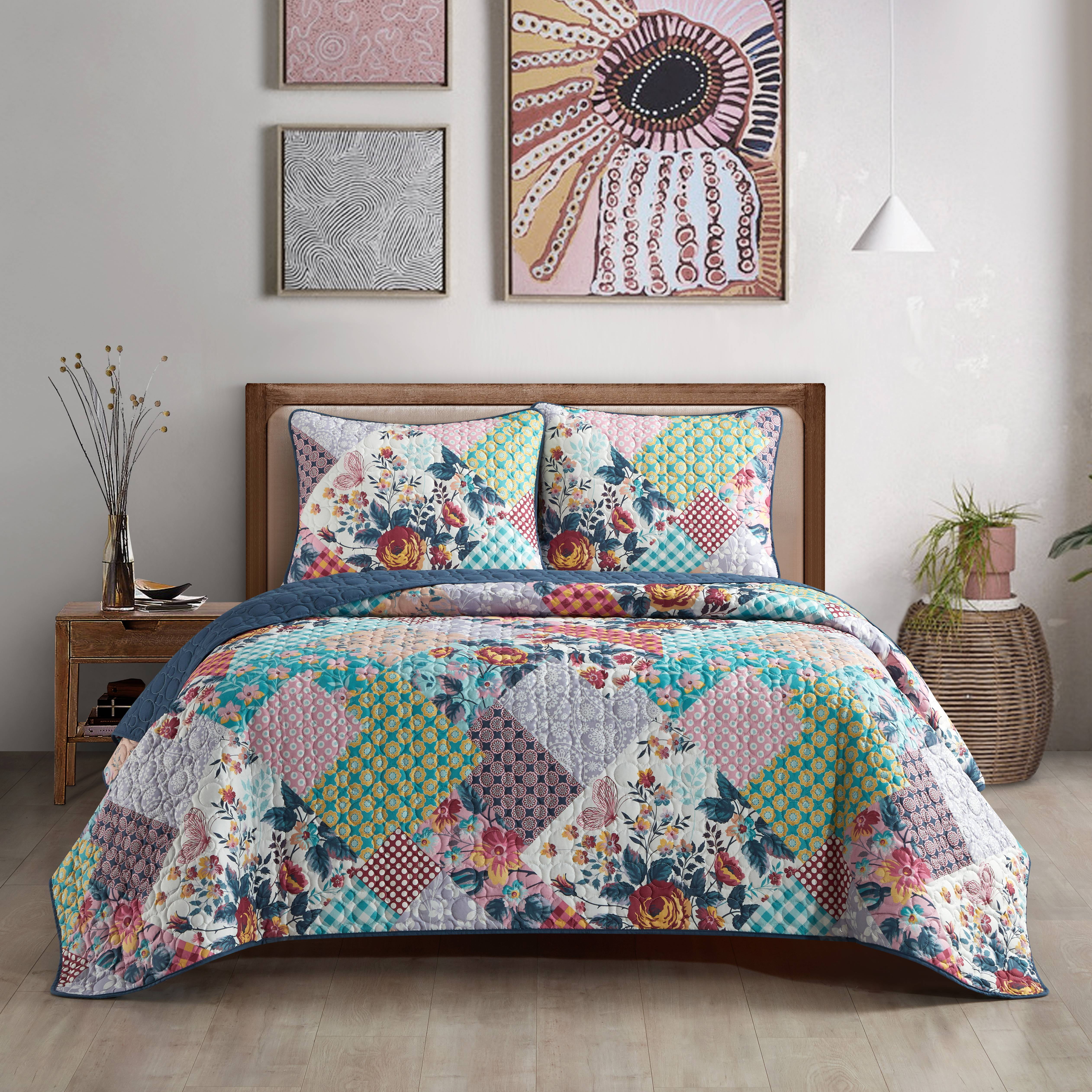 Patchwork new arrivals pillow shams