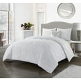thumbnail image 1 of Lanco Betty Dots 3-Piece Comforter Set, White, Twin, 100% Polyester Fill, All Season Bedding Sets, 1 of 4