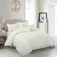thumbnail image 1 of Lanco Cream Puff 7 Piece Comforter Set, White/Yellow, Queen, Solid, 100% Polyester & Fill, 1 of 5