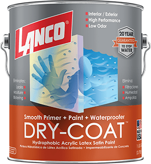 Lanco Dry Coat Satin White & Pastel Base Finish, 1 Gallon