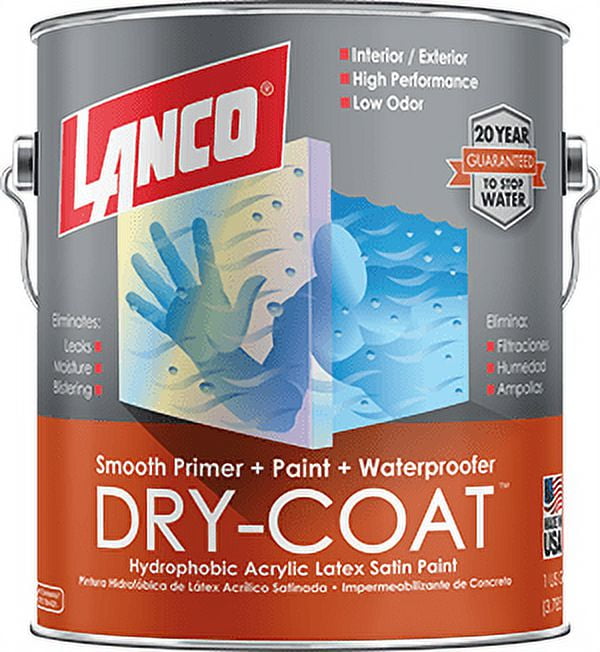 Lanco Dry Coat Satin White & Pastel Base Finish, 1 Gallon - Walmart.com