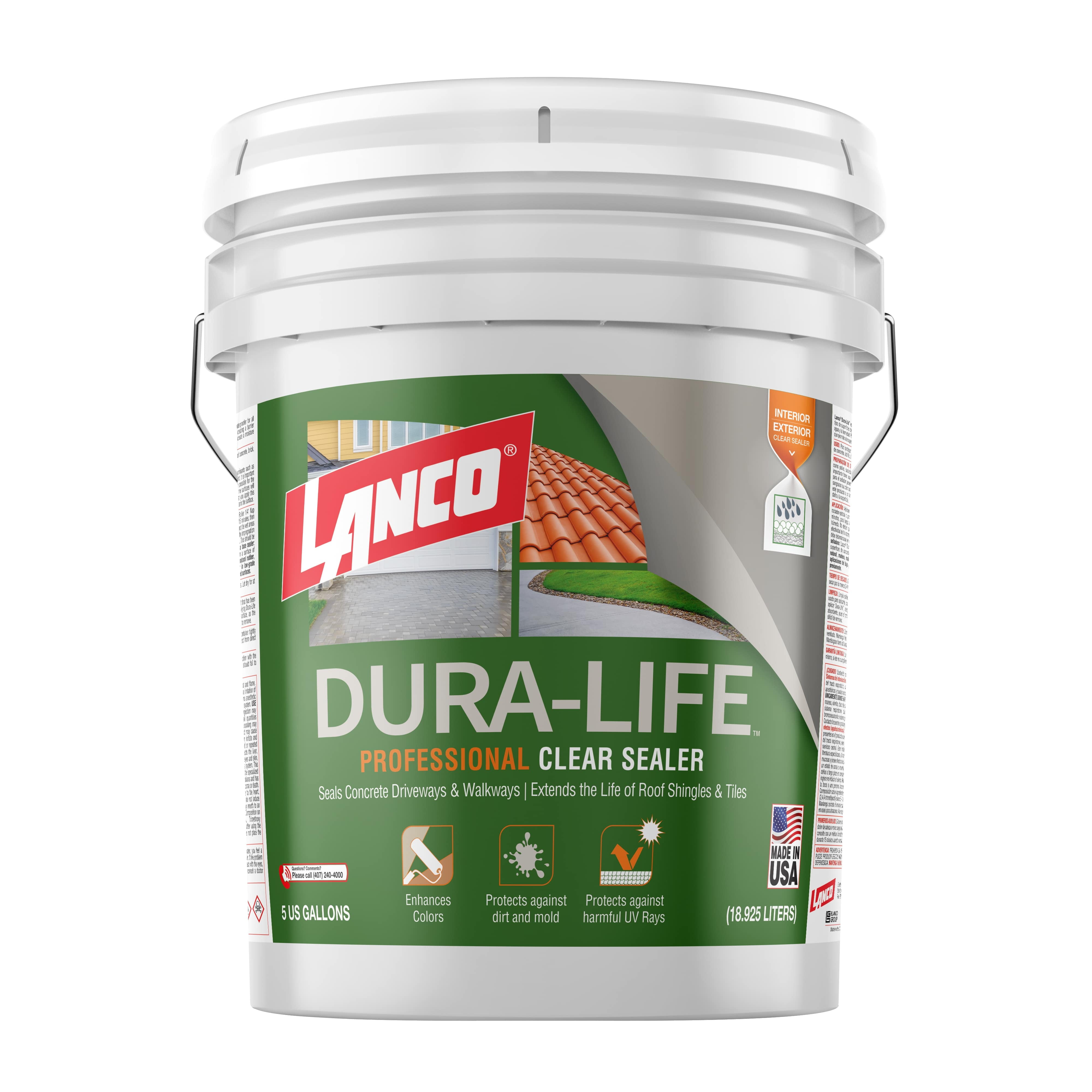 Lanco Dura-Life 5 Gal. Clear Tile and Shingle Roof Barbados | Ubuy