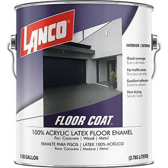 Lanco Floor Coat Light Gray Finish, 1 Gallon