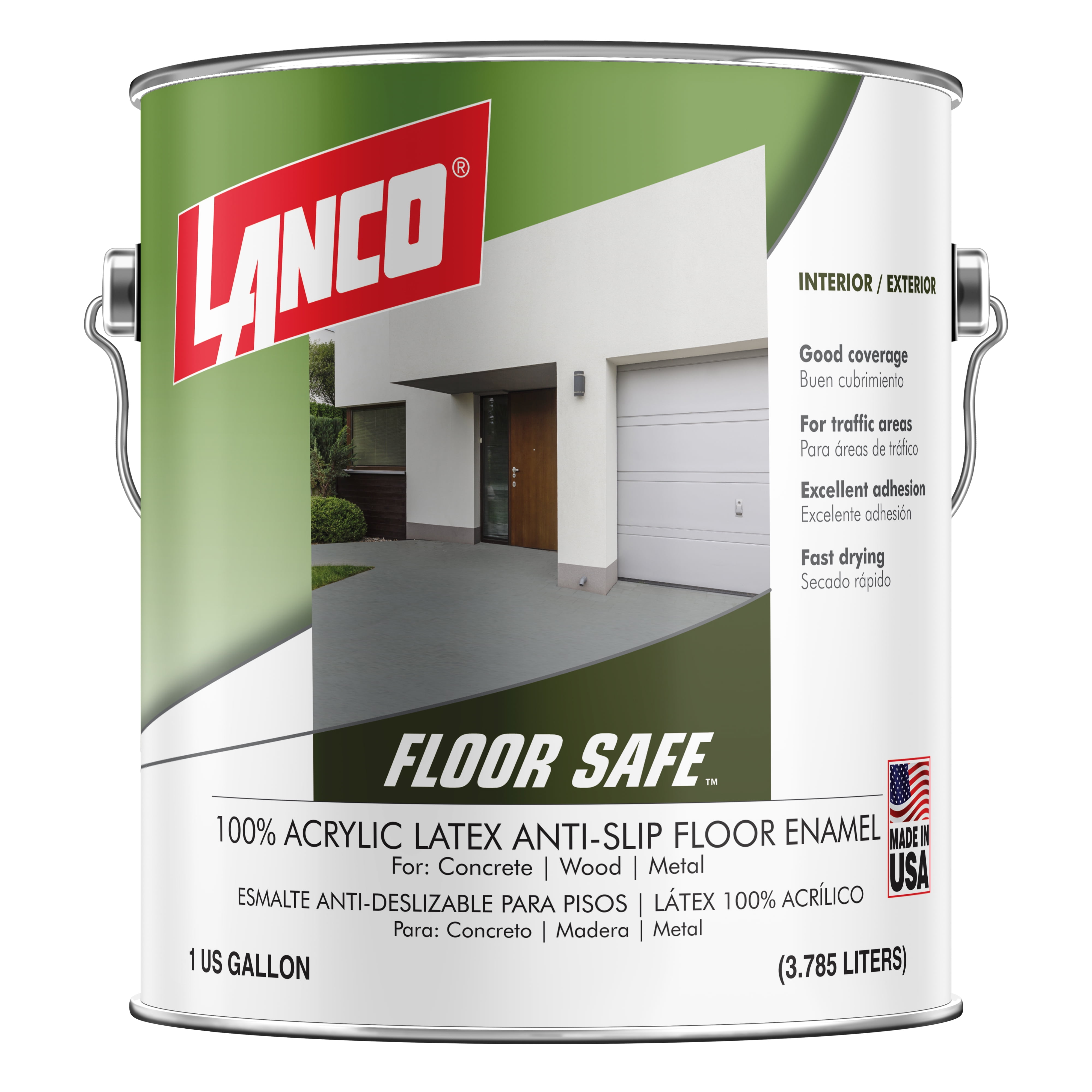 Lanco Floor Safe Light Gray Sanded Finish, 1 Gallon