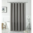 thumbnail image 1 of Lanco Floydell Horizontal Striped Buttonhole Top Shower Curtain, Brown, Size 70 x 72", 100% Polyester, 1 of 4
