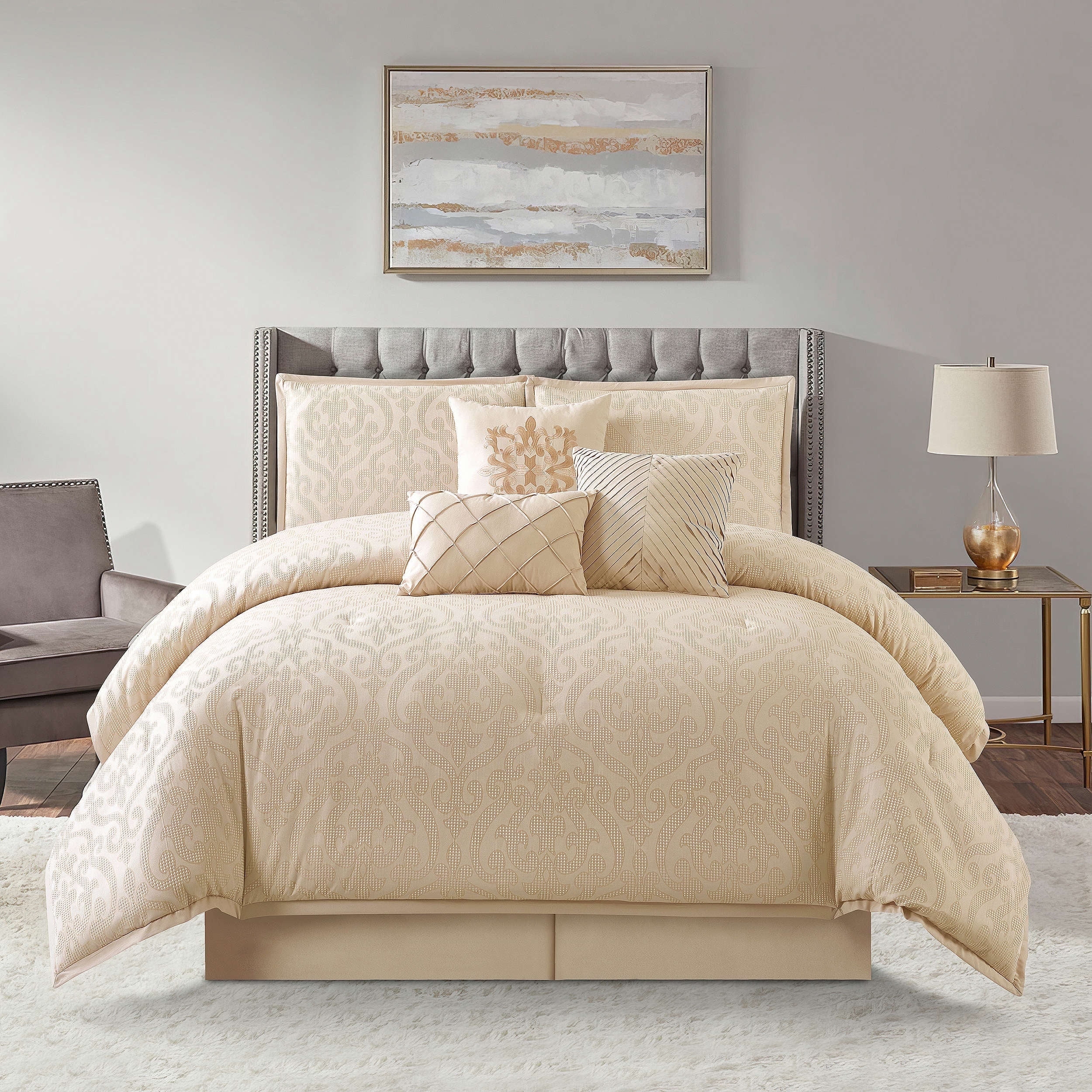 Gold King Size Comforter Setsnull