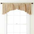 thumbnail image 1 of Lanco Noel Room Darkening Window Curtain Valance with Rod Pocket Top, Tan, 54 x 20", 1 of 1