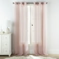 thumbnail image 1 of Lanco Pink Curtain, Grommet Sheer Window Curtains for Bedroom, Living Room , 2 Panels, 37Wx95L , Dotted Curtains, 1 of 5