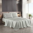 thumbnail image 1 of Lanco Premium Luvelle 6 Piece Sheet Set, Bed Size: King, 100% Microfiber, Solid Color, Light Grey, Set Includes: (1) Flat Sheet, (1) Fitted Sheet, (4) Pillow Case, 1 of 7