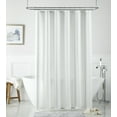 thumbnail image 1 of Lanco Radley Geometric Buttonhole Top Shower Curtain, Ivory, Size 70 x 72", 100% Polyester, 1 of 4
