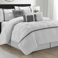 thumbnail image 1 of Lanco Selene Shabby 7 Piece Comforter Set , White, King, Fill Polyester, Patchwork, 1 of 7