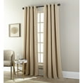 thumbnail image 1 of Lanco Sol Room Darkening Window Curtain Panel with Grommet Top, Sand, 52 x 84", 1 of 3