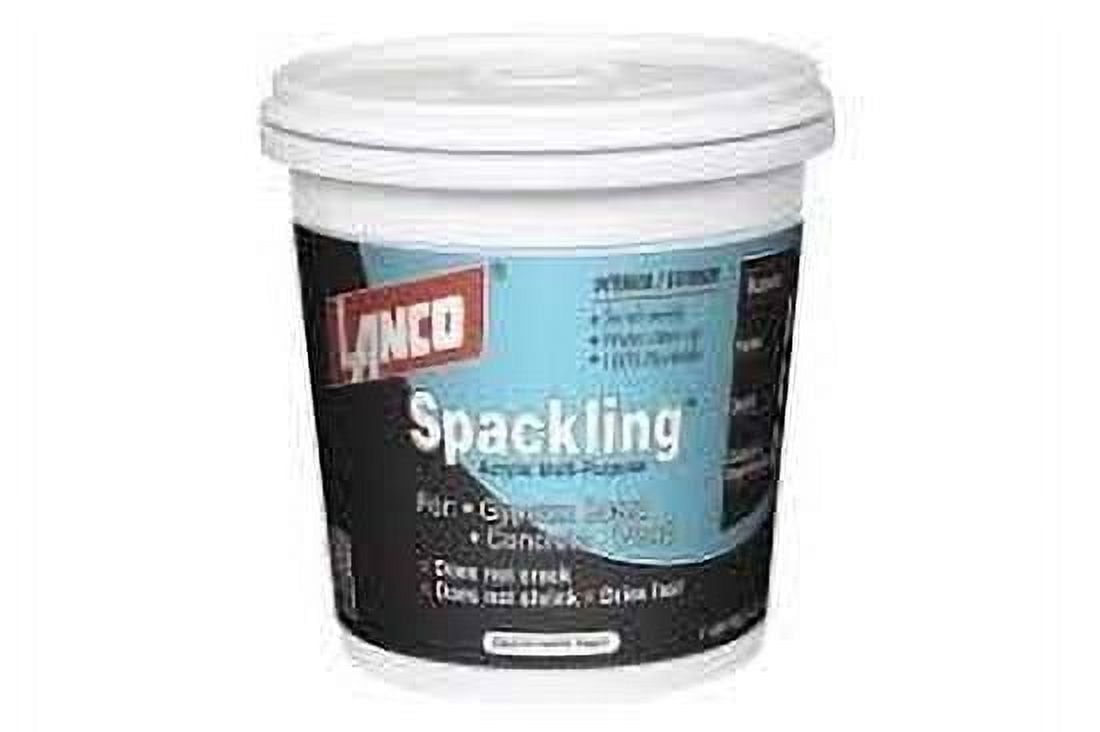 Lanco Spackling Compound White Finish for Wall Fillers, 1 Quart