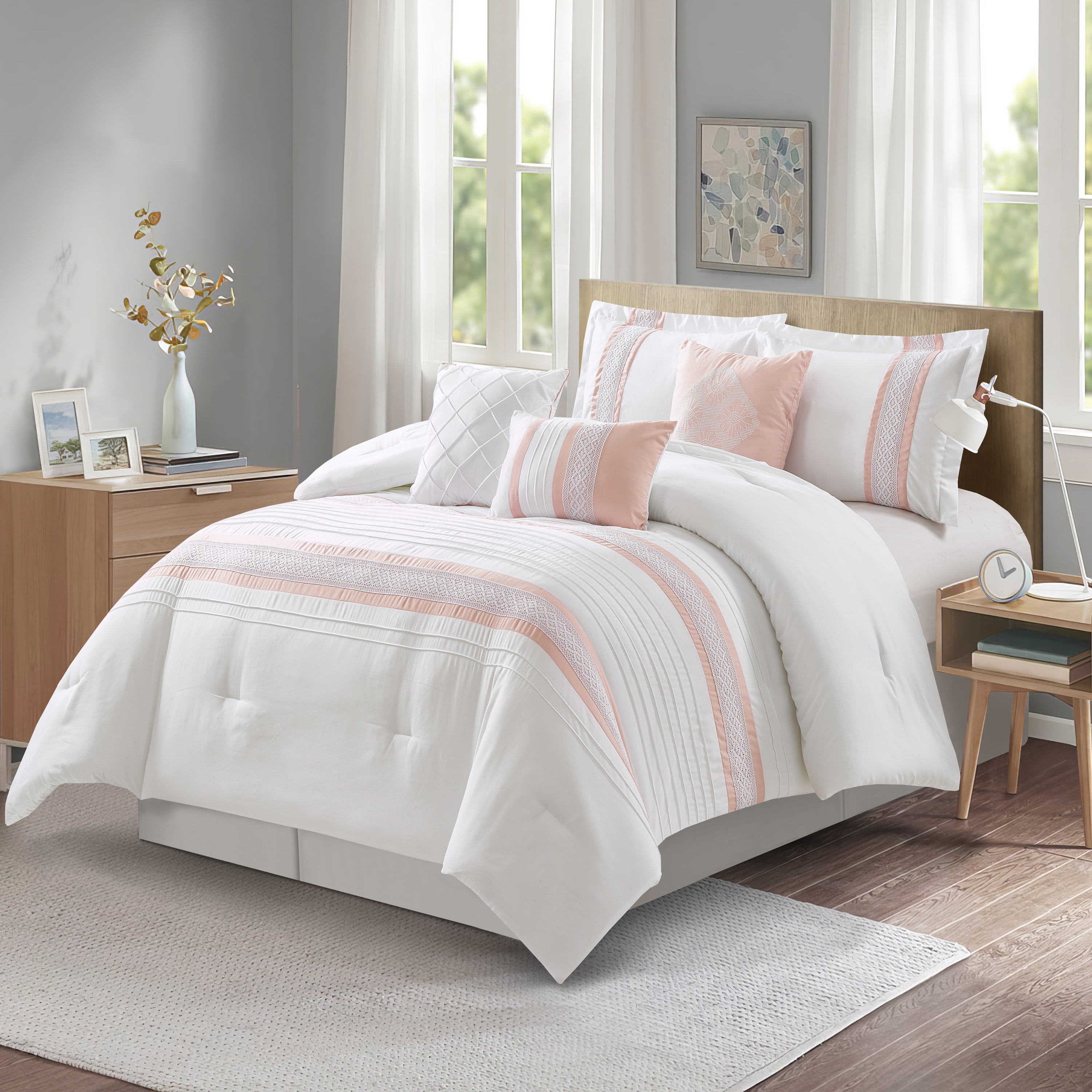 Empire Home Safari 8-Piece Hot Pink Queen Size Comforter set ON SALE! - Walmart.com