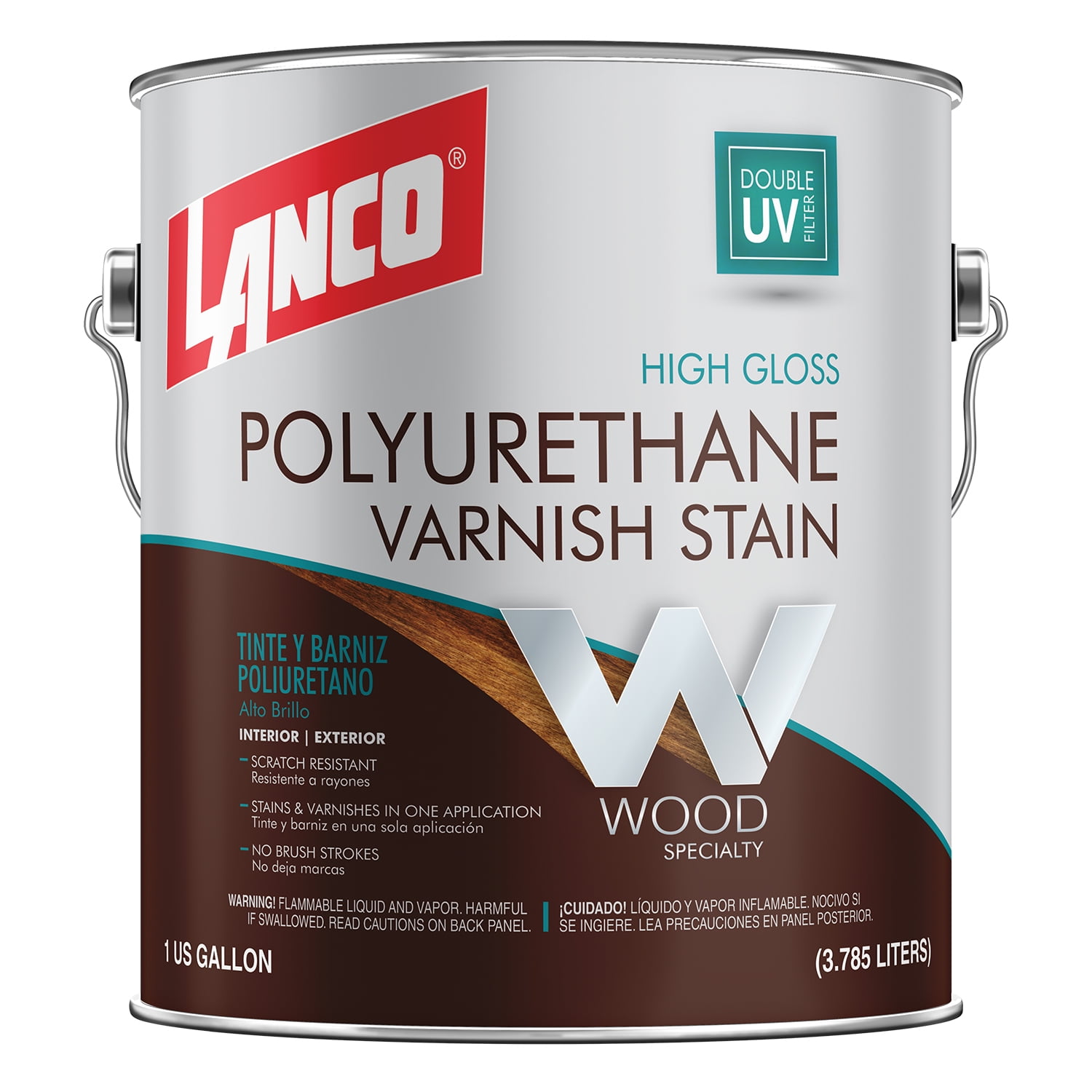 Lanco Varnish Stain Bark Finish, 1 Gallon