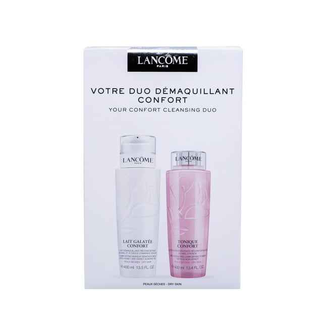 Lancome Confort Duo Box. Removes make-up and moisturizes dry skin. For gently purified skin