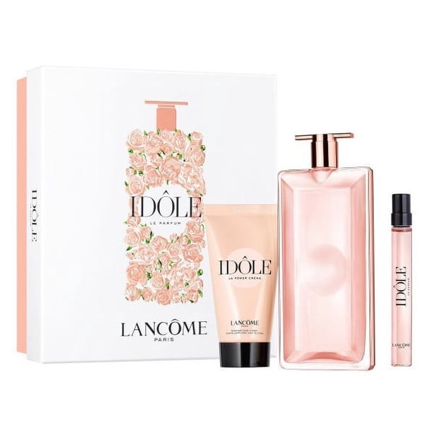 LANCOME IDÔLE ギフトセット Lancome Idole Perfume Gift Set, 3 Pc: 1.7oz EDP Spray, 1.6oz Body