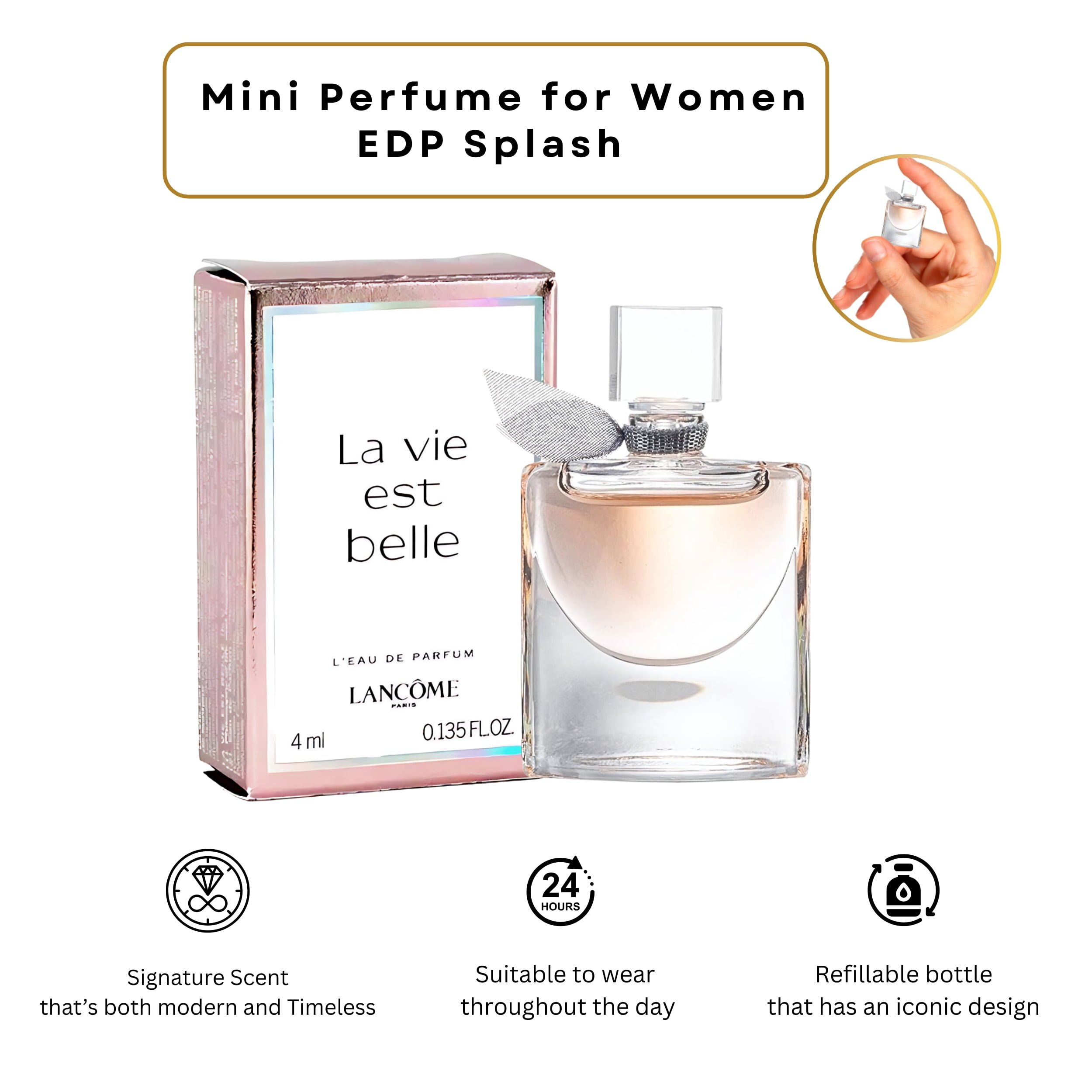 Lancome La Vie Est Belle Eau de Parfum, Perfume for Women, 3.4 oz