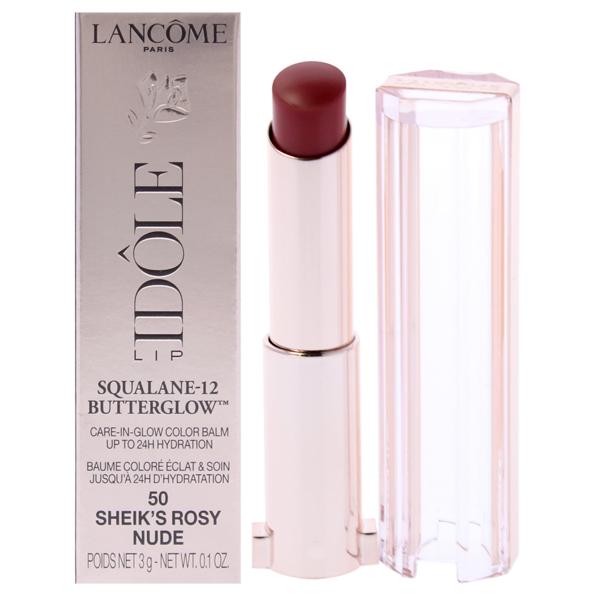 Lancome Lip Idole Squalane-12 Butterglow- 50 Sheiks Rosy Nude