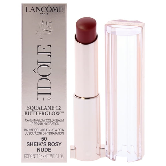 Lancome Lip Idole Squalane-12 Butterglow- 50 Sheiks Rosy Nude , 0.1 oz Lip Balm