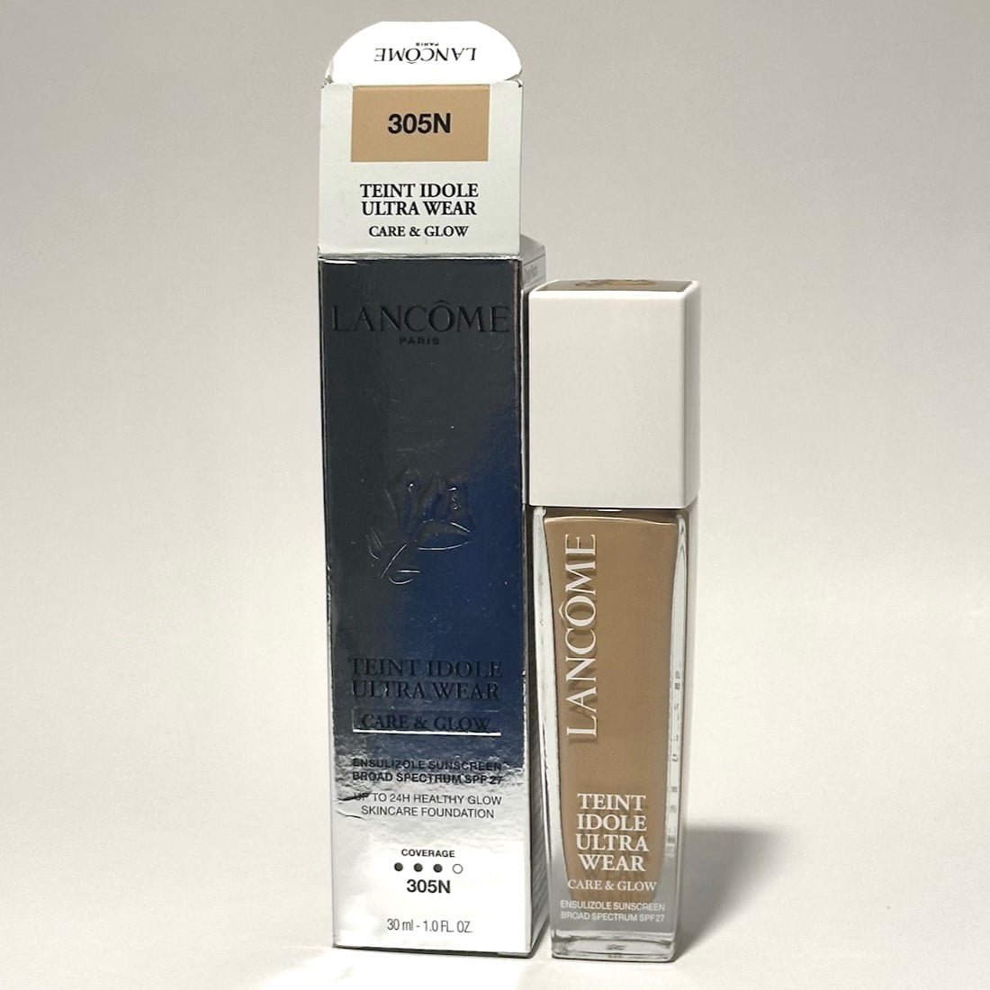 Teint Idol Ultra Wear SPF 27, Glow Serum Foundation 305N, 1 oz