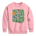 thumbnail image 1 of Land Before Time - Keep it Green - Toddler And Youth Crewneck Fleece Sweatshirt, 1 of 4