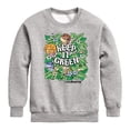 thumbnail image 1 of Land Before Time - Keep it Green - Toddler And Youth Crewneck Fleece Sweatshirt, 1 of 5