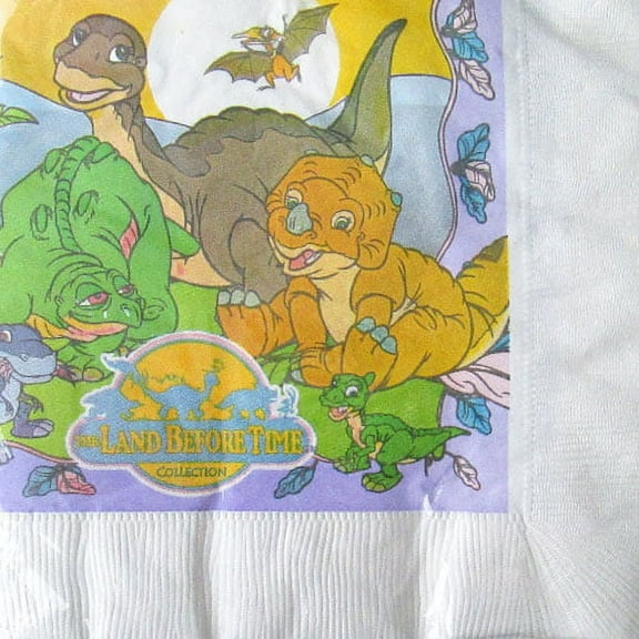 Various Land Before Time Vintage 1997 Disposable Napkins, 16 Count