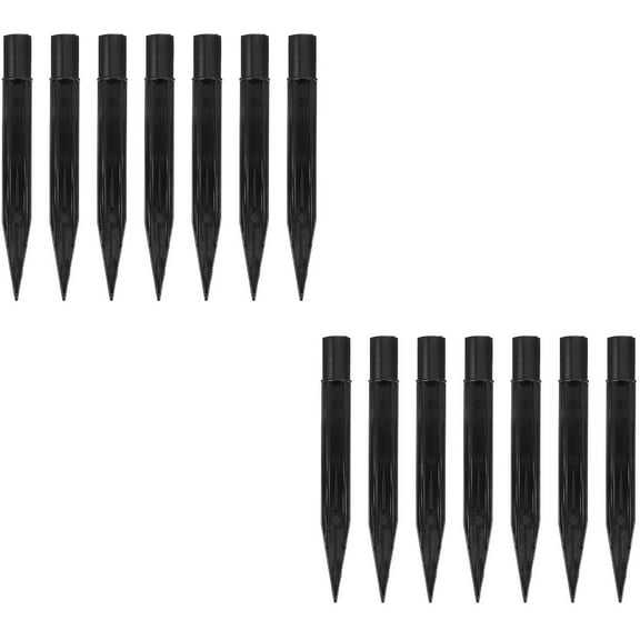 Land Cane Outdoor Solar Lights Garden for Torch Plastic Ground Stake Spike 20 Pcs