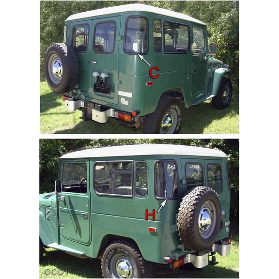 Land Cruiser FJ40 Hardtop Corner Glass Window Rubber Seal 7/71-84 - After Market