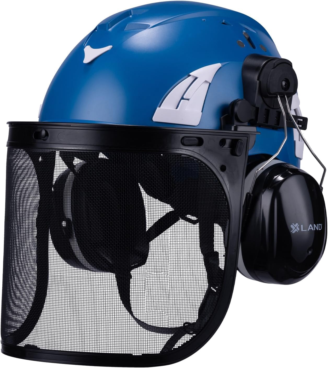 Land Helemts AeroPro ArborKit - Type 1 Class C Forestry Safety Kit - Includes Earmuffs, Faceshield & Safety Helmet - ANSI/ISEA Z89.1 - Red
