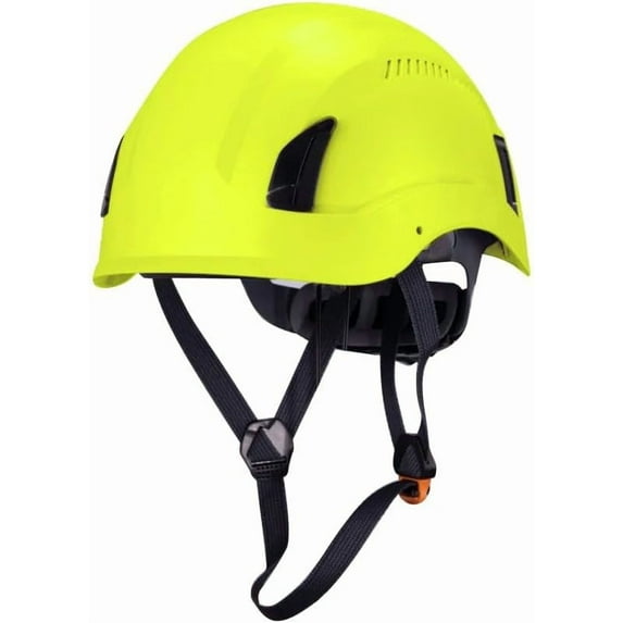 Land Helmets EcoPro Safety Helmet - ANSI/ISEA Z89.1-201 Type 1 Class C Vented - OSHA Approved - Lightweight Helmet for Arborist, Industrial & Fall Protection - Lime Green