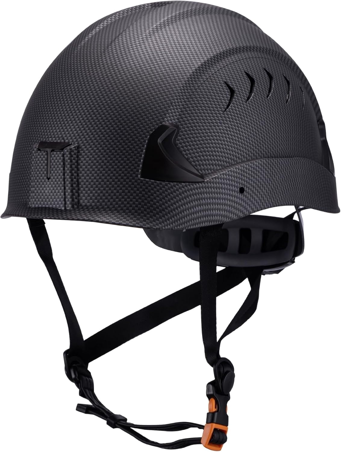 Land Helmets Frontier Type 2 Class C Vented Safety Helmet - ANSI/ISEA Z89.1 Type II OSHA Compliant Hard Hat - Carbon Fiber
