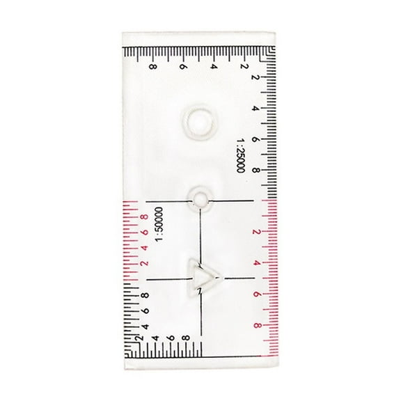 Land Navigation Topographical Map Scale Coordinate Reader Protractors Geometry Drawing Template Measuring Tool