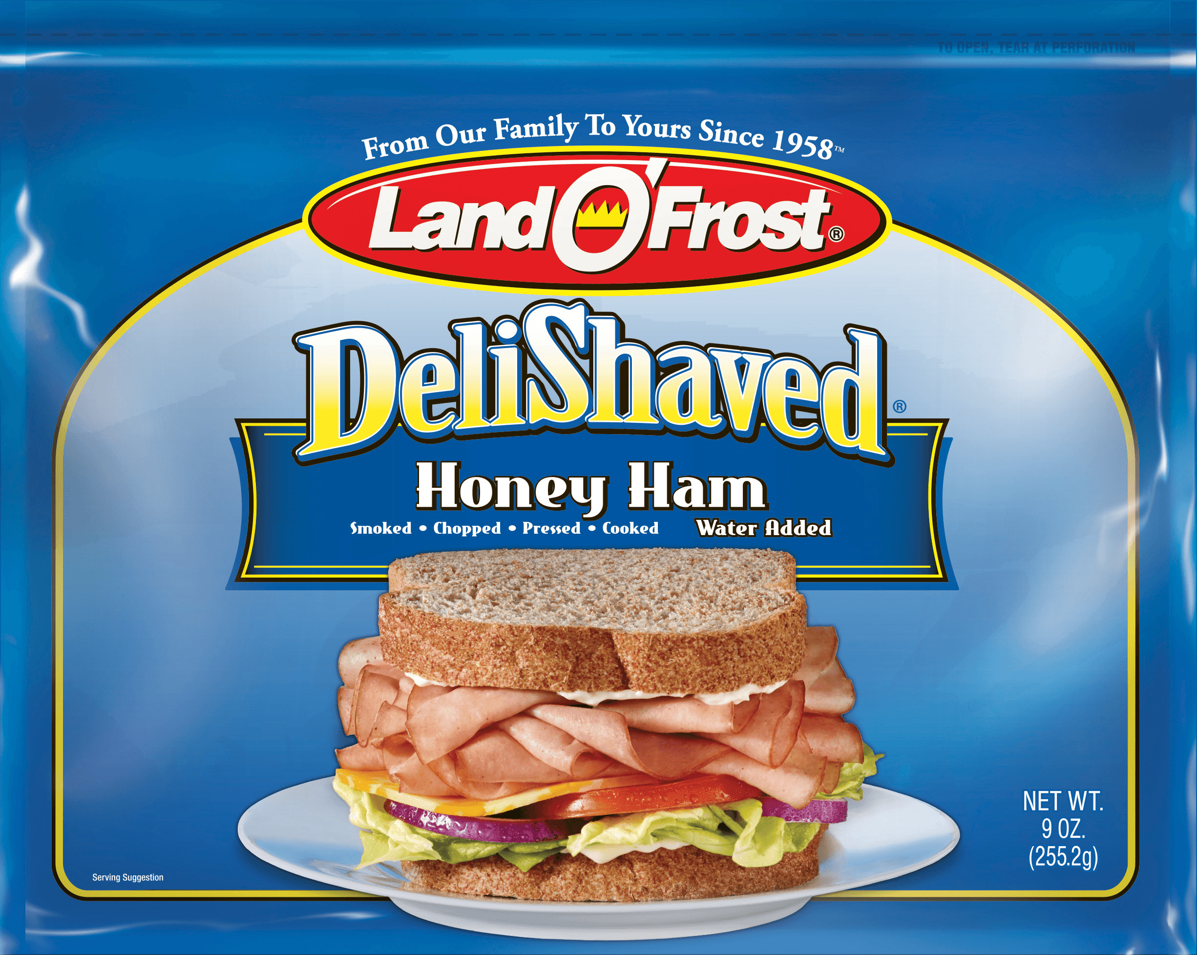 Land O'Frost Deli Shaved Honey Ham, 12 oz