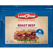 Land O' Frost Premium Beef Roast Meat, Deli Meat, 10 oz, Thinly Sliced, Resealable Plastic Pouch
