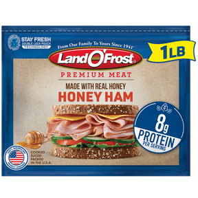 Land O'Frost Premium Sandwich Sliced Fresh Deli Lunch Meat, Honey Ham, 1 lb Resealable Pouch