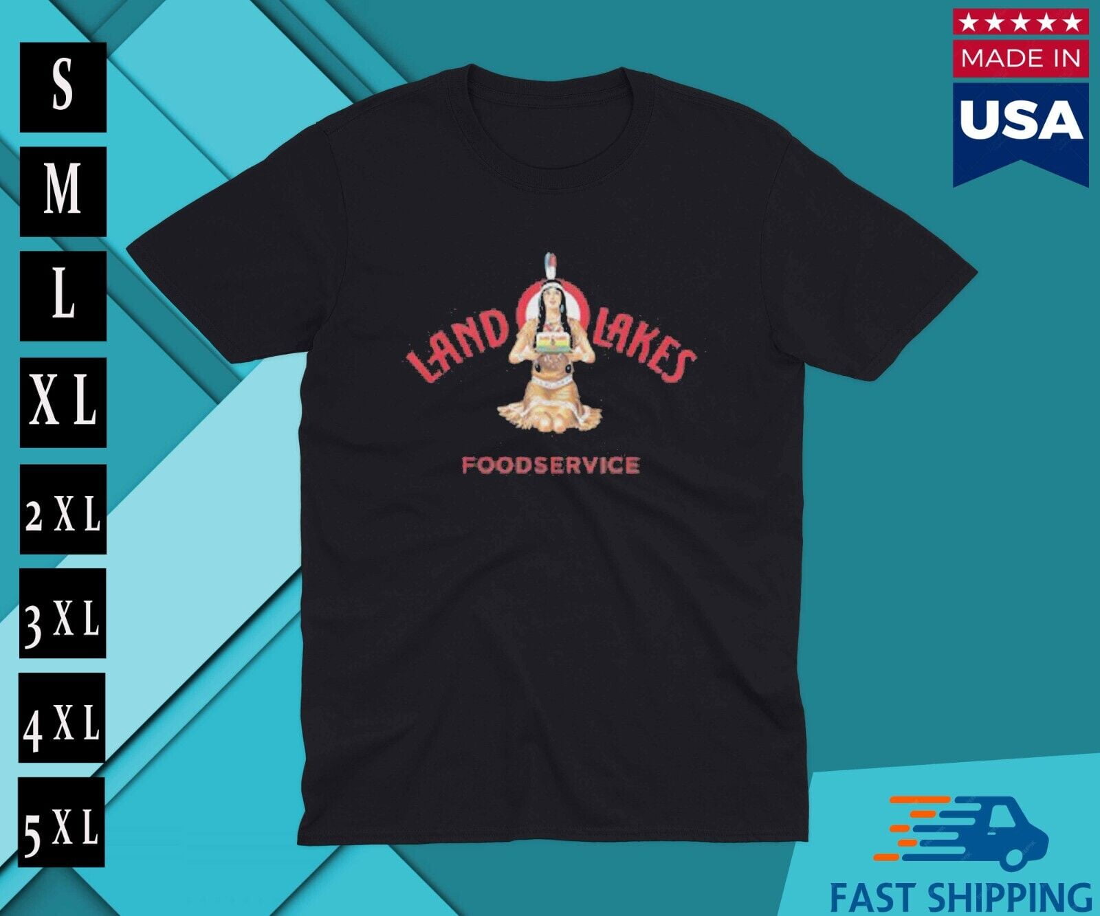 Land O Lakes Butter Logo tshirt USA MADE IN USA