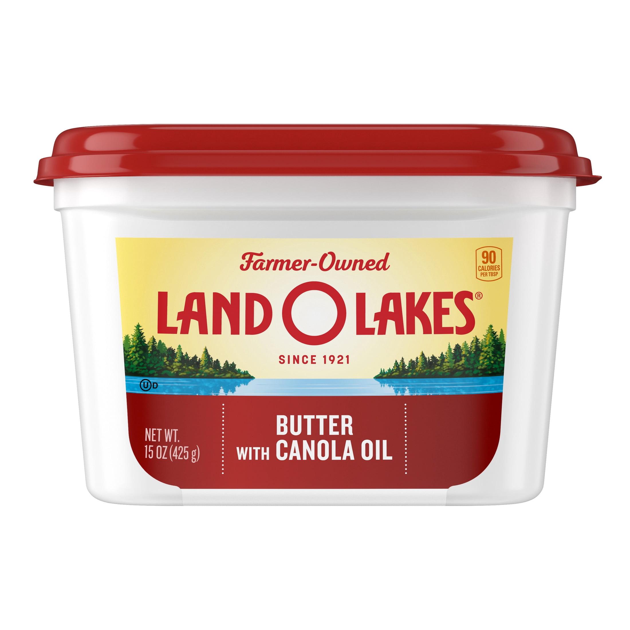Land O Lakes Butter with Canola Oil, Spreadable, 15 oz Tub