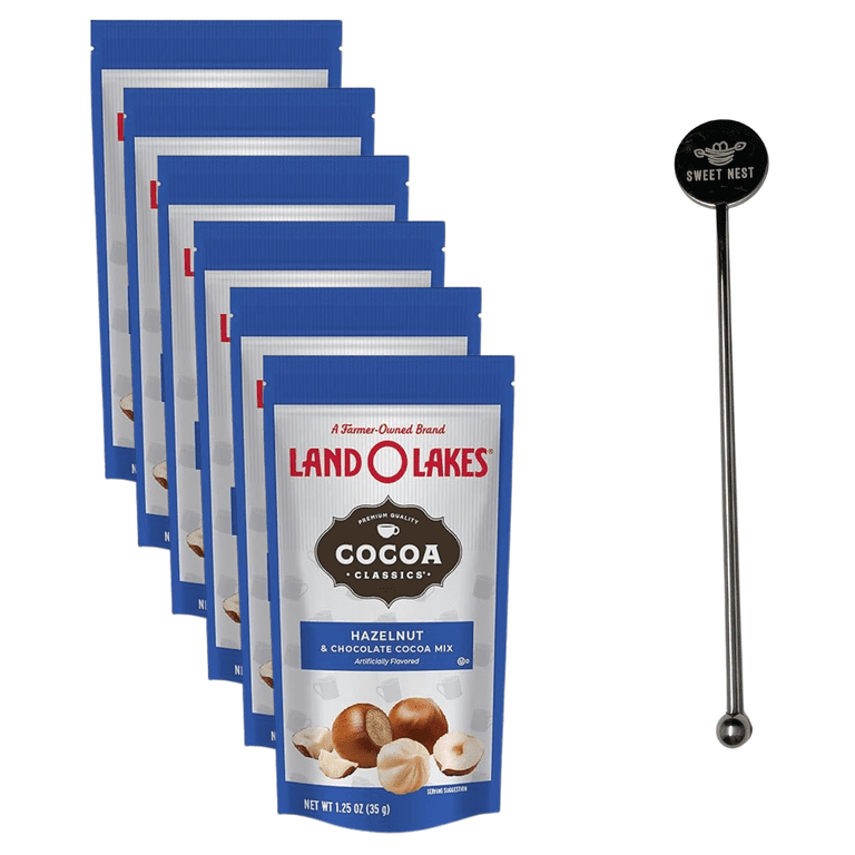 Land O Lakes Cocoa Classics Hazelnut Cocoa, 6-Pack Bundle with