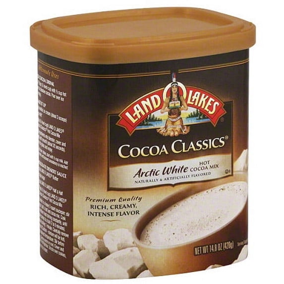 Land O' Lakes Cocoa Classics Arctic White Hot Cocoa Mix, 14.8 oz, (Pack of 6)