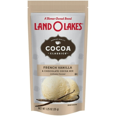 Land O Lakes® Cocoa Classics® French Vanilla & Chocolate Cocoa, 1.25 oz. 1 Packet (35g) Serving Size
