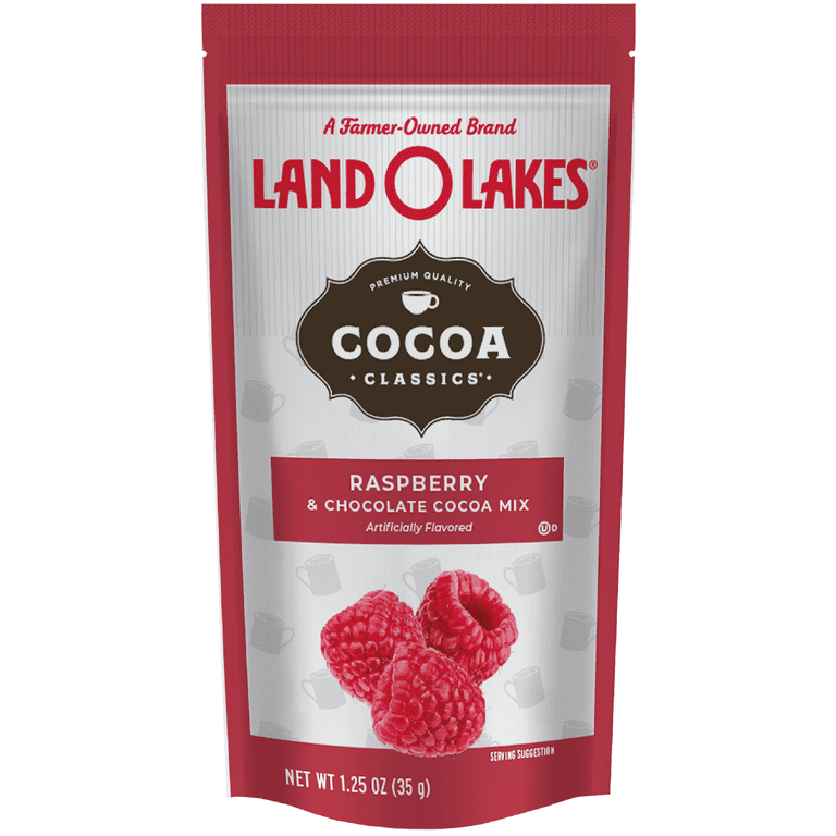 Land O Lakes Cocoa Classics Raspberry and Chocolate Hot Cocoa Mix, 1.25 oz Packet
