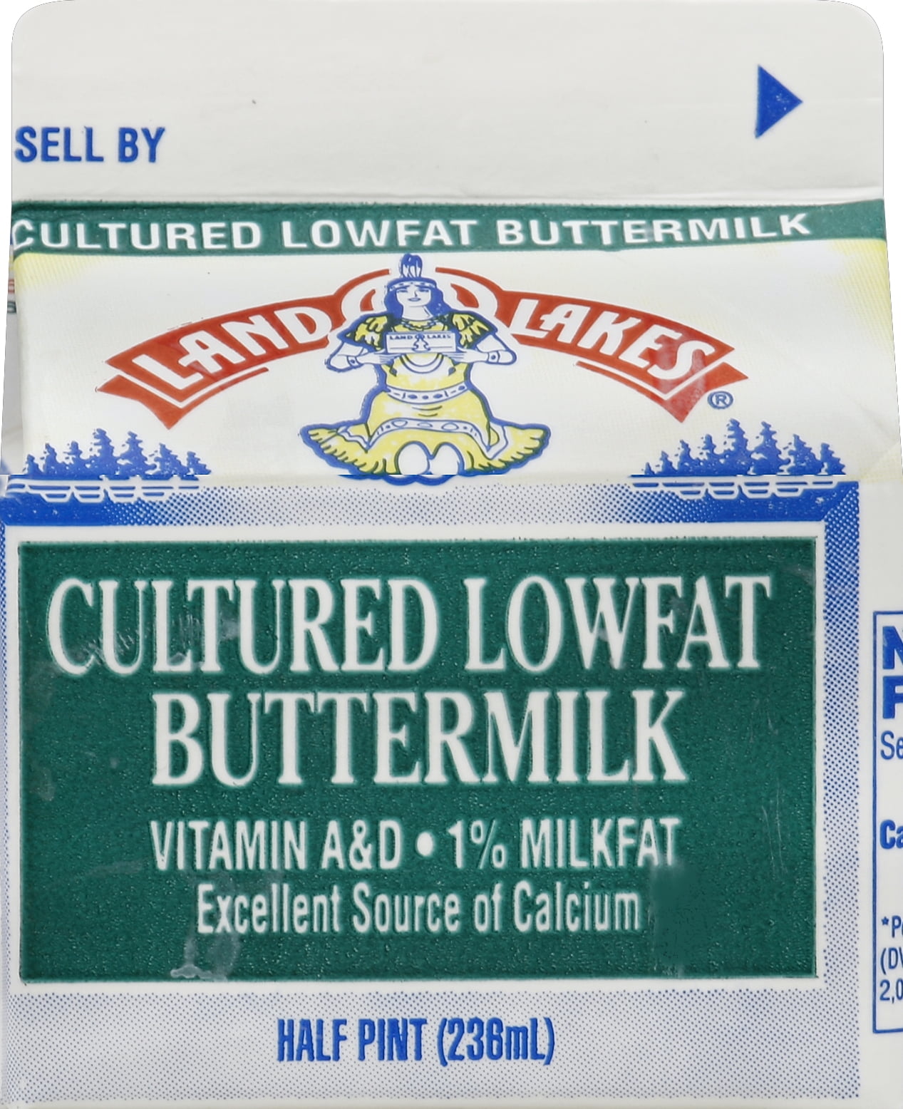 Land O'Lakes Cultured LowFat Buttermilk, 1 Pint
