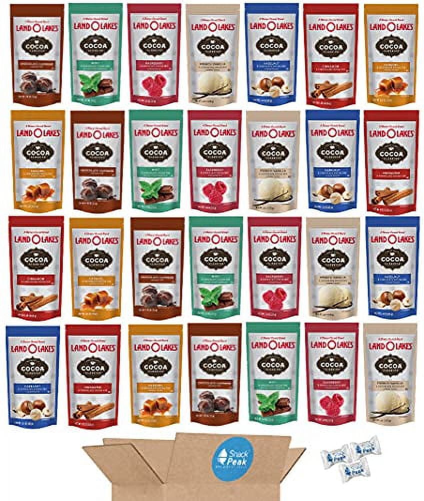 Land O Lakes Hot Chocolate Snack Peak Variety Gift Box (28 packages) â
