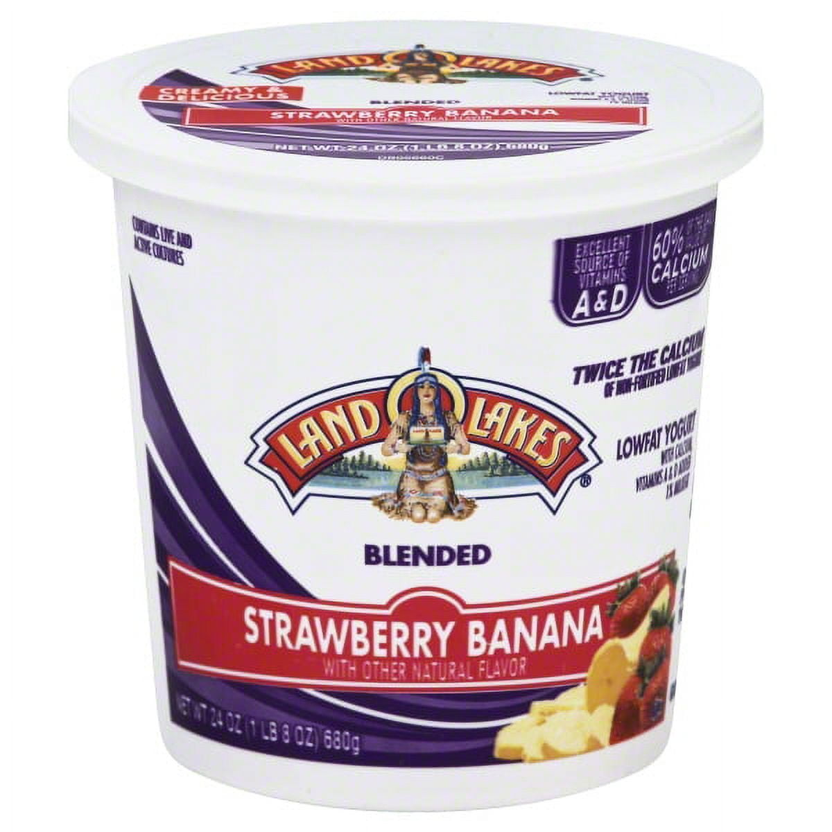 Land O Lakes Lol Strawberry Banana Lowfat Yogurt