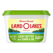 Land O Lakes Light Butter with Canola Oil, 15 oz Tub